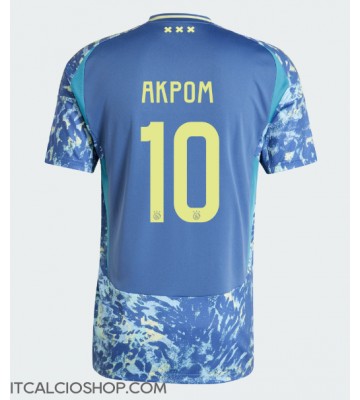 Ajax Chuba Akpom #10 Seconda Maglia 2024-25 Manica Corta